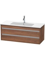 Тумба под умывальник Duravit Ketho 1200х480х475 подвесная, 2 ящика, натуральный орех KT643107979