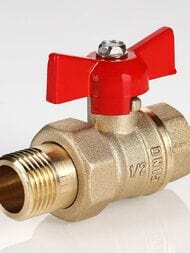 Кран шар.VALTEC СТАНДАРТ с полусгоном 3/4", вн.-нар. (PN40) VT.127.GN.05 — изображение 4