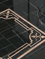 Керамогранитная плитка KERAMA MARAZZI Греппи (600х600х9) черная, лаппатированная,  SG642122R (кв.м.)