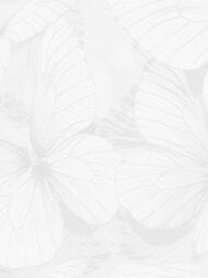 Обои виниловые на флизелине Grandeco VOYAGE (1,06х10,05) бабочки, белые R139101 (рул.)