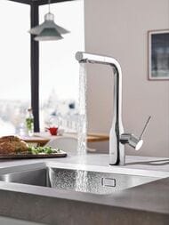 Смеситель Grohe Essence 30270000 для кухни, однорычажный, гибкая подводка 3/8