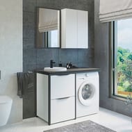 Зеркало COMFORTY Лозанна-55 (550х800х20) подвесной, серый матовый 00-00009575