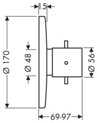 ��������� Axor Starck Highflow 10715000 ��� ���� ����������������, ������� �����, ����