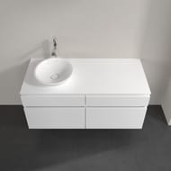 Тумба под умывальник Villeroy & Boch LEGATO (1200х550х500) подвесная, 4 ящика, белый B58000DH