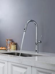 Смеситель для кухни AQUAme Cucina с выдвижным изливом, хром, AQM9905CR — изображение 3