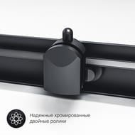 Душевое ограждение AM.PM Gem Square Slide 90x90, стекло прозрачное, профиль чер. мат. W90G-403-090BT