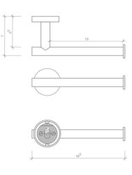 Держатель туалетной бумаги Decor Walther BA TPH1 цвет: хром 0530000
