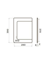 Разделочная доска Omoikiri CB-BASIC-370 WD (290x390) пластик, цвет дуб 4999102