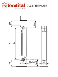 �������� ����������� Fondital Aleternum B4 500/100 (97�558) ������� �����, ����� 10 ���, 1909,0 ����