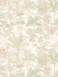 Обои виниловые на флизелине Kerama Marazzi Оазис мотив (1,06х10,05) бежево-зеленые KM6203 (рул.)