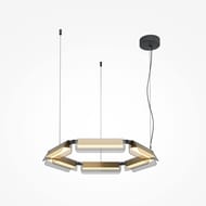 Подвесной светильник Maytoni Flat (Флет) MOD296PL-L40BS3K, 3000K, 40Вт, 120°, IP20, LED, черный