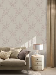 Обои виниловые на флизелине Zambaiti Satin Flowers IV (0,53х10,05) светло-бежевые Z66833 (рул.)