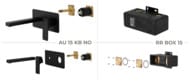 Смеситель для раковины Remer Absolute AU15KBNO, черный матовый — миниатюра 2