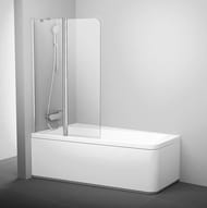 Шторка на ванну RAVAK 10CVS2-100 L (990х1500) левая, профиль блестящий, стекло Transparent