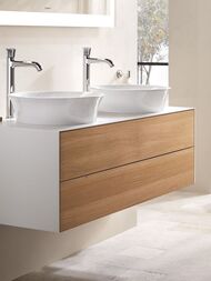 Умывальник накладной Duravit White Tulip 2362430079 430х430 без перелива, без отв. под смес., белый