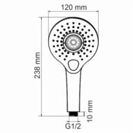 ����� ��� ���� WasserKRAFT A101 3 ������, ABS-�������, ����: ����