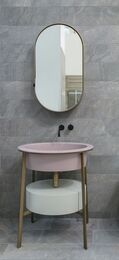 ������� ��� �������� Cielo CATINO OVALE (700�500�830) ��������, ���� Brushed Bronze CASTOBZ