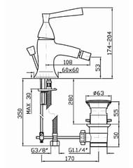 ��������� ��� ���� Zucchetti Bellagio ZP3343 �������������, ������ ������, ����: ����