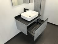 Тумба COMFORTY Эдинбург-75 (600х700х400) подвесная, столеш,. раковина, бетон светлый 00004149066