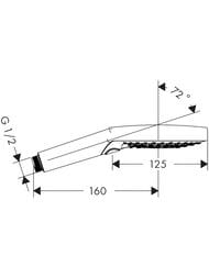 Лейка для душа Hansgrohe Raindance Select S круглая 120мм, 3 вида струи, хром 26014000 — миниатюра 3