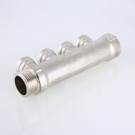 Коллектор VALTEC 1" на 4 выхода 1/2"В никель VTc.550.N.0604 — изображение 3
