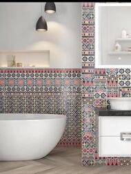 Декор KERAMA MARAZZI Алькасар (74х150) орнамент, многоцветный HGD\A325\16000 (шт.)