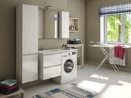 Тумба со столешницей Estet Dallas 1150х482 к стиральной машине, подвесная, 2 ящика,левая ФР-00002296 — изображение 4