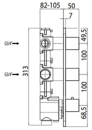 ���������� ����� ������������� ���������� �� 4 ������ Bossini Z030270000