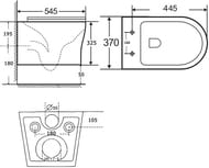 ������ ��������� Aquanet Roll-W CL-12249D 370�545�375 ������������, � �������� ��������� slim, �����