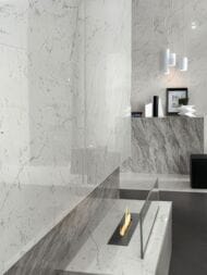 Керамогранитная плитка Atlas Concorde Marvel Carrara Pure Lapp (750х1500) белая, A7GH (кв.м.)