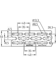 Монтажная шина СНХ fix 50х3х2000 оцинкованная — изображение 2