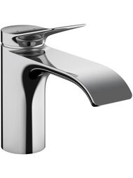Смеситель Hansgrohe Vivenis 75010000 для раковины, однорычажный, излив 80, сливной гарнитур, хром — миниатюра 1