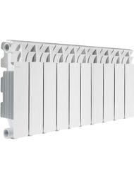 Радиатор биметаллический Fondital Alustal Plus 350/100, 10 секций, 1410Ватт, белый