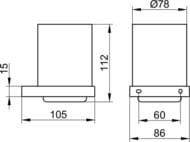 ������ � ��������� ���������� Keuco Edition90 Square ��������/���� 19150 019000