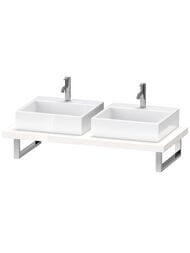 Столешница Duravit DuraStyle 800х550х45 2 выреза, белый глянец DS103C02222
