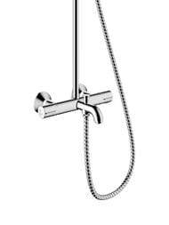 Душевая система Hansgrohe Vernis Blend 26274000 1jet термостат для ванны, верхний и ручной душ, хром — изображение 5