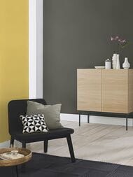 Обои виниловые на флизелине Rasch Country Charme (0,53х10,05) ткань, черные 449853 (рул.)