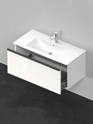 Тумба под раковину Duravit D-Neo 1010x440х462 подвесная, 1 ящ., белый глянец DE4263004220000