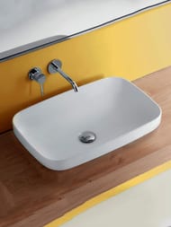 Раковина накладная Kerasan Tribeca 514330 600х380х150 без отверстия под смеситель, белый матовый