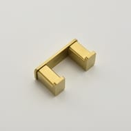 Крючок AQUAme Tivoli двойной, настенный, шлиф. золото AQM7302BG