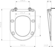 ������� ��� ������� RAVAK UNI CHROME Flat ���������, ������