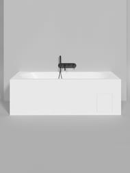 Ванна встраив. Salini Ornella Kit (1600х700х600) иск.камень, S-Sense, матовый 102416MF