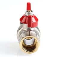 Кран шаровый 3/4"ВВ VALTEC BASE красная бабочка VT.217.N.05