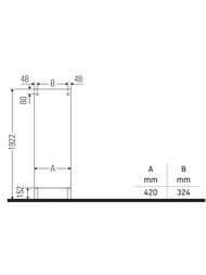 ����� Duravit Brioso (420�240�1770) 4 �����, ����� ������, ����� ������ BR1320R1022