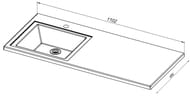 ��������-���������� Aquanet ������ 110 �����, 1100�480 ��, �������� ������, ����� 235497