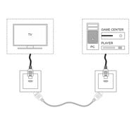 Розетка HDMI Werkel серебряный WL06-60-11