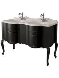 Тумба под раковину Caprigo Бурже 140 nero lucido 1306х959х594 11019-020 под столешницу
