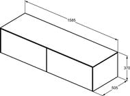 ����� ��� �������� Ideal Standard CONCA (1585x505x370) 2 �����, ������ ���, �� ����������� T4315Y4