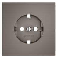 Накладка для розетки с заземлением Voltum S70 VLS000614, капучино