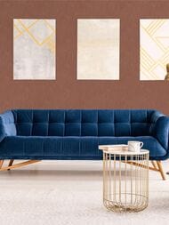 Обои виниловые на флизелине Grandeco Muse MU 3009 (0,53х10,05) геометрия, красные (рул.)